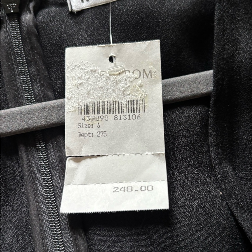 Reformation Molly Black Surplice Wrap Wide Leg long sleeve Jumpsuit Size 6 - Picture 11 of 11